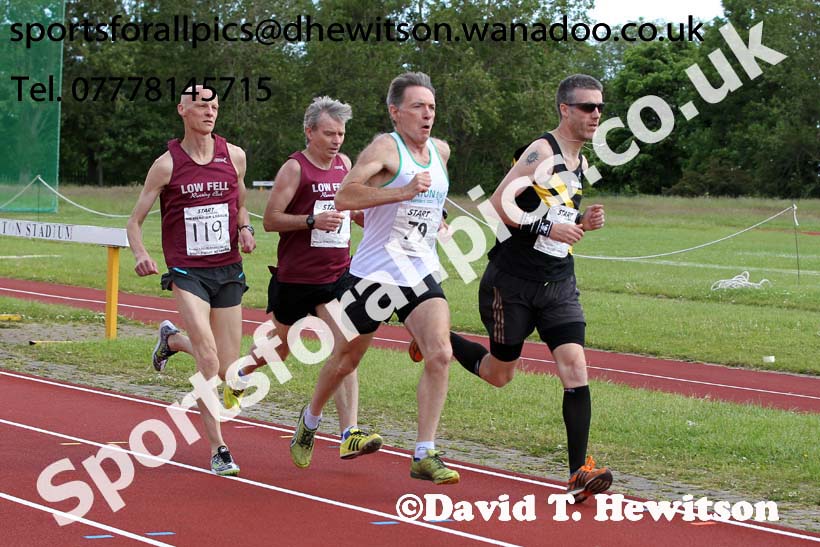 1500 metres, North East Masters Champs, Monkton Stadium,  Jarrow. Photo: David T. Hewitson/Sports for All Pics